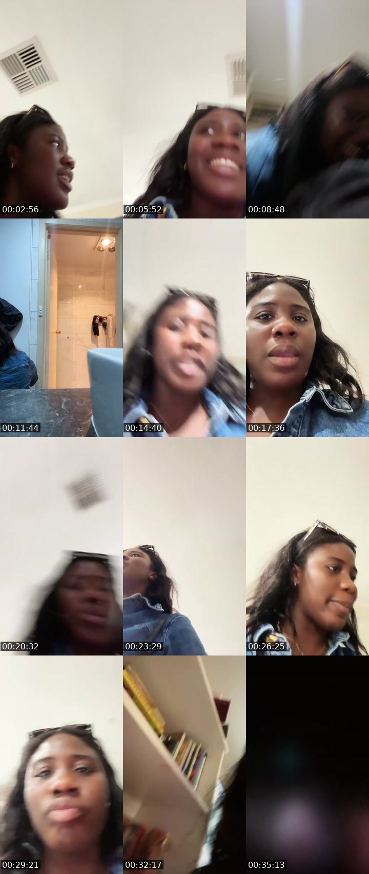 Contact-sheet preview of Faith…'s Liveme recording
