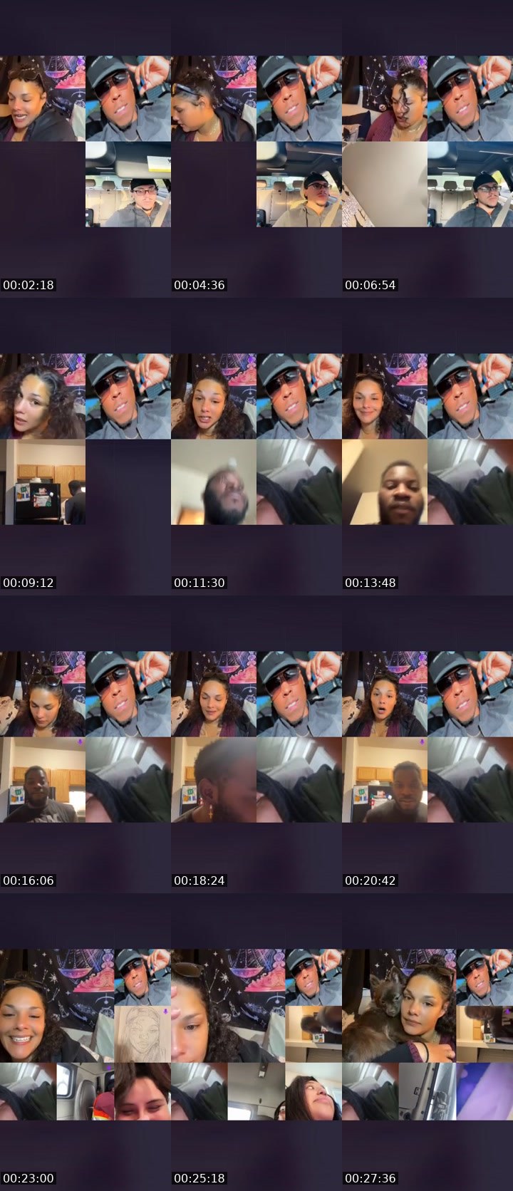 Contact-sheet preview of Iᡶ’కꪑꫀ&ꪑꫀ᭢ꪮ᭙'s Liveme recording