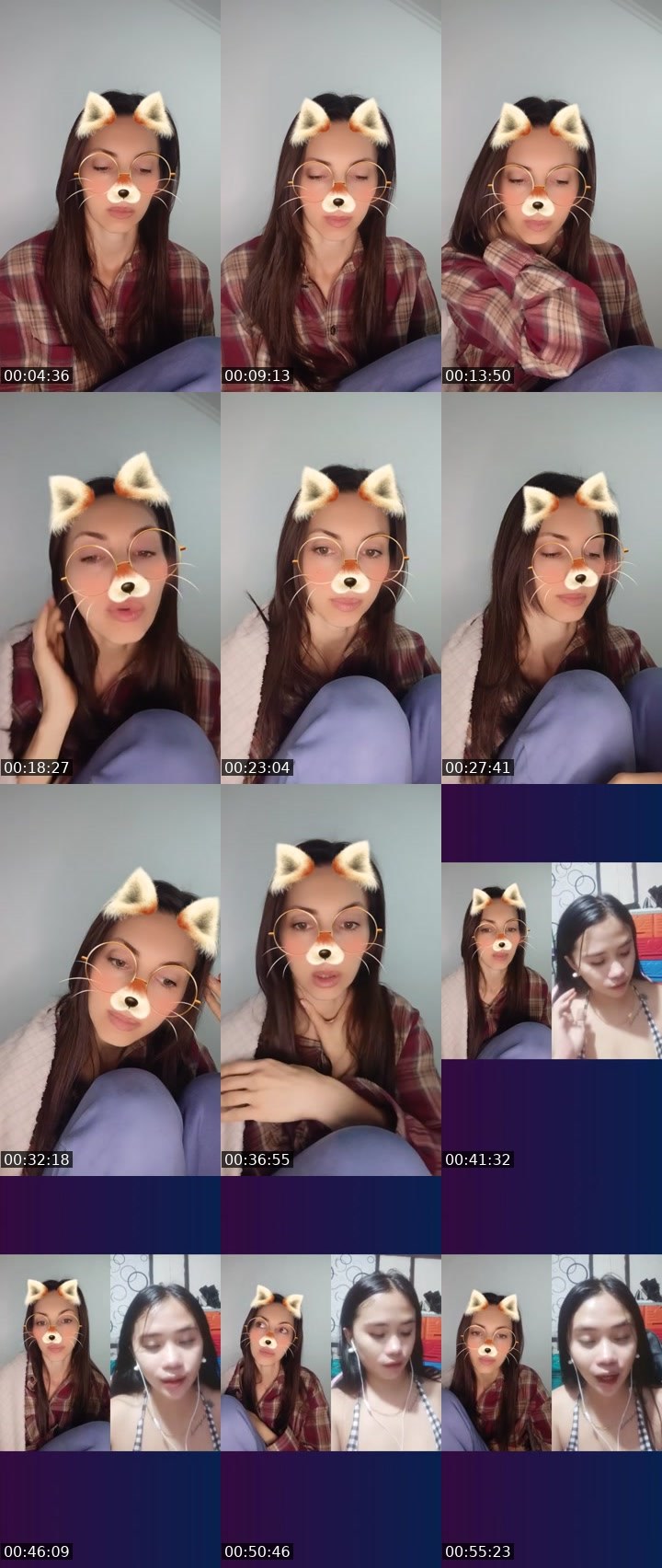 Contact-sheet preview of 💯Oly's Liveme recording