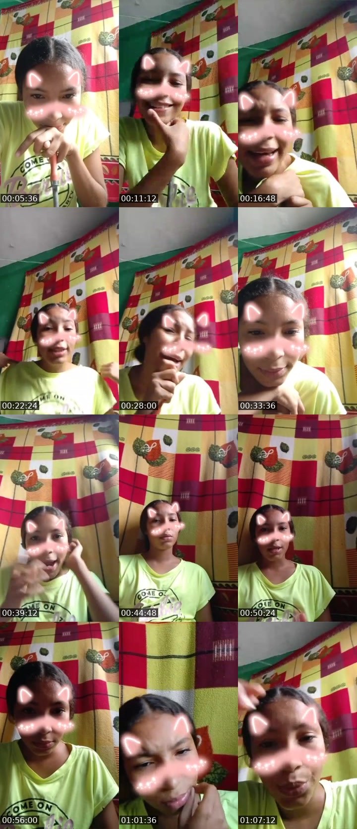 Contact-sheet preview of Yina🌈's Liveme recording