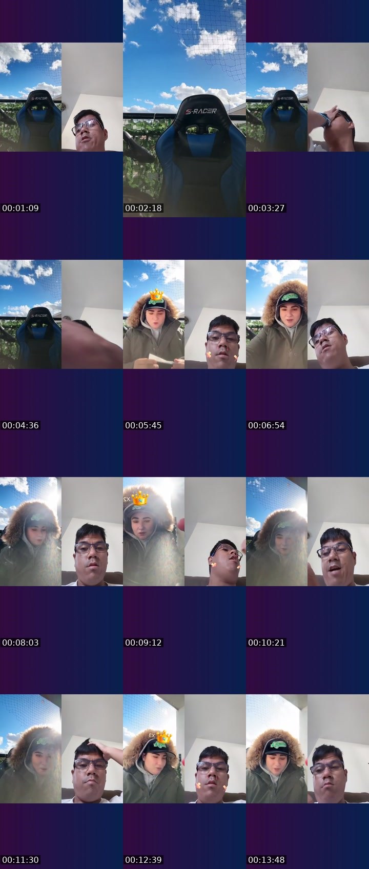 Contact-sheet preview of 🦁PΣПGᄂΣZ🌕's Liveme recording