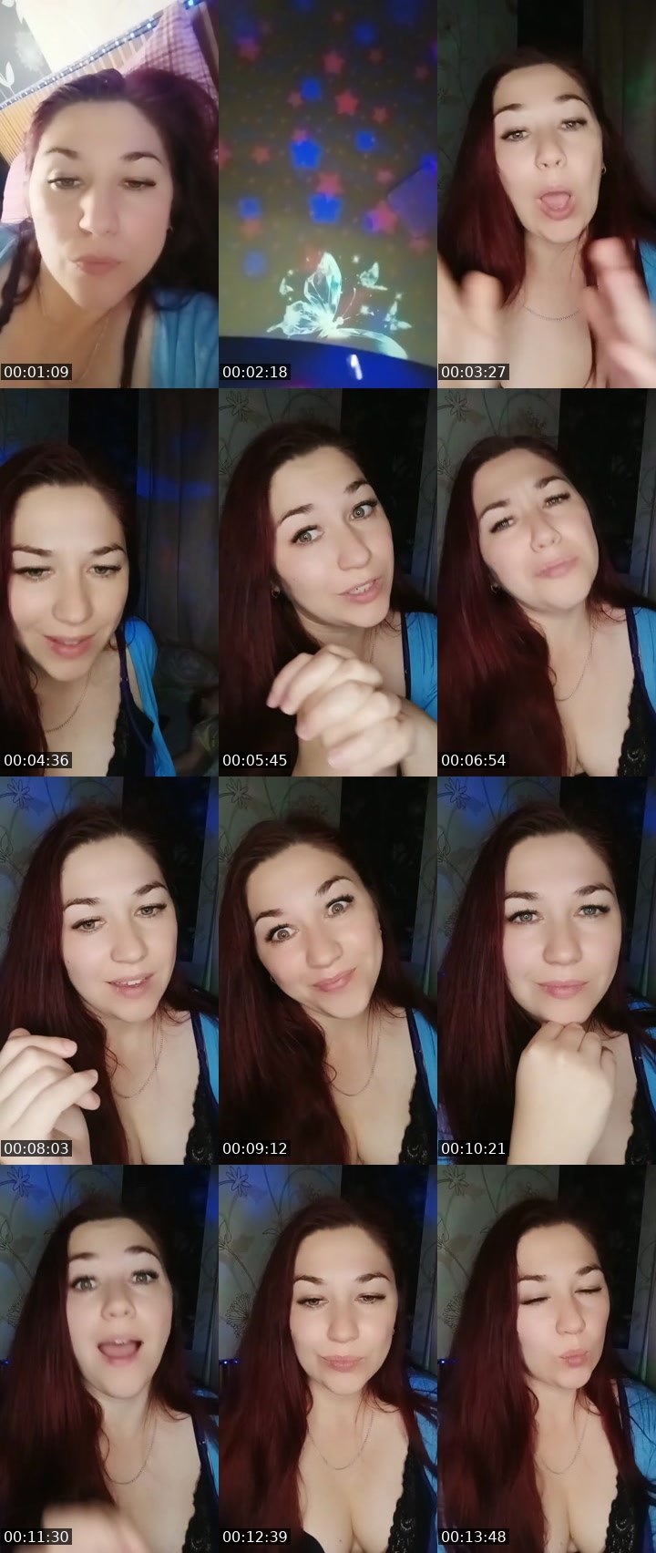 Contact-sheet preview of Elena27's Liveme recording