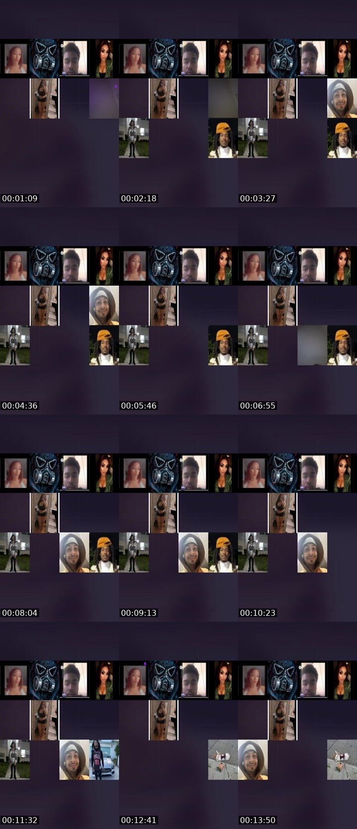 Contact-sheet preview of 𝓙𝓐𝓓𝓐💋's Liveme recording