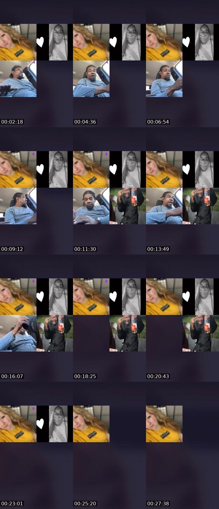 Contact-sheet preview of Ăńńè🐦‍⬛😈's Liveme recording