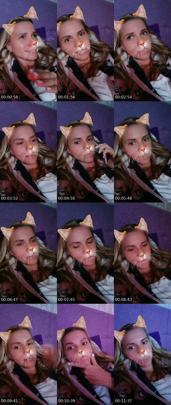 Contact-sheet preview of 🎀 Senorita 🎀's Liveme recording