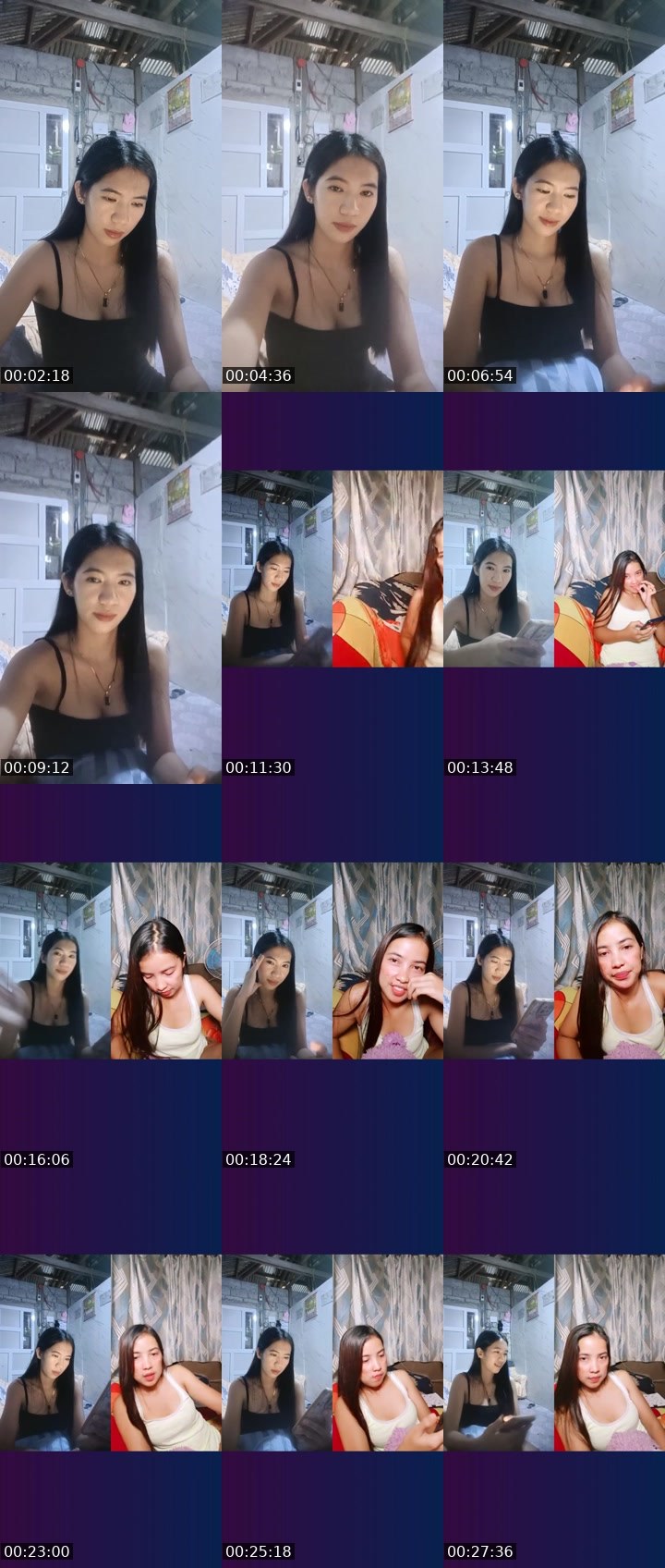 Contact-sheet preview of 👸Kelly (NP)🦸's Liveme recording