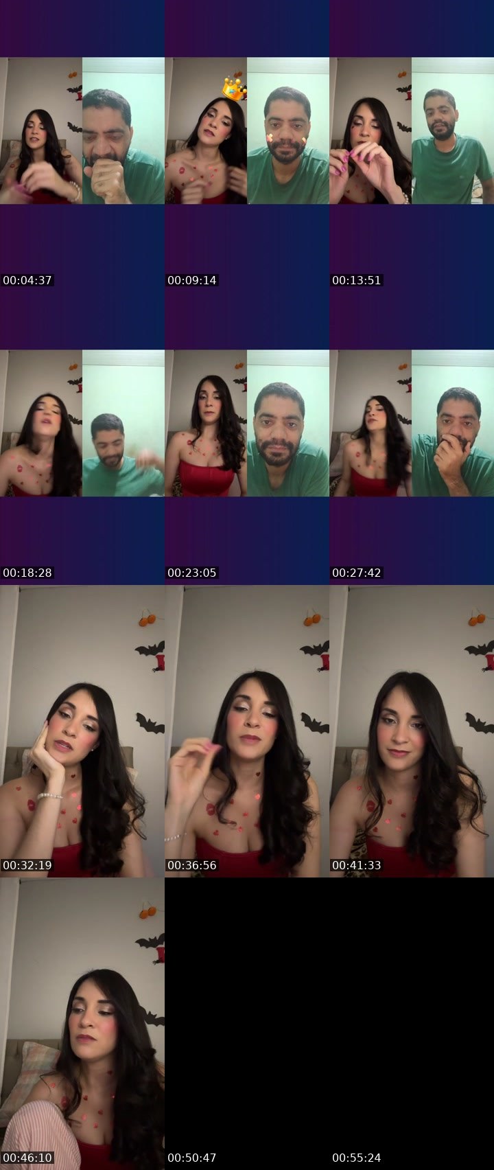 Contact-sheet preview of 🫧🐆Mandy 🧸✨'s Liveme recording