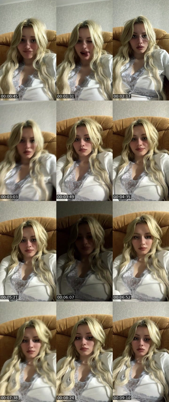 Contact-sheet preview of BlondBerry🍓's Liveme recording