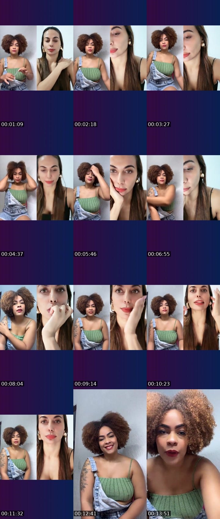 Contact-sheet preview of 🤤Kiara🌹🇧🇷's Liveme recording