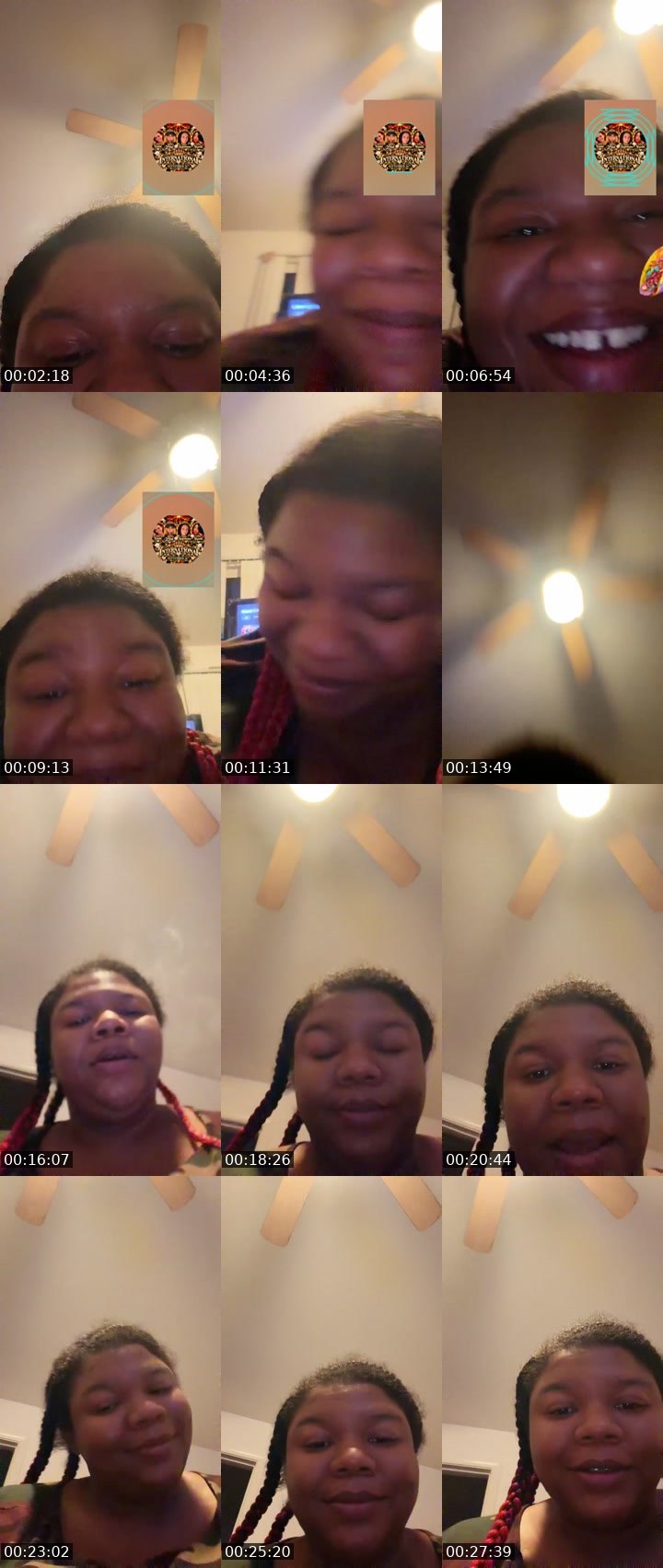 Contact-sheet preview of Vonnaboo28~BC 🔆🔆🔆's Liveme recording