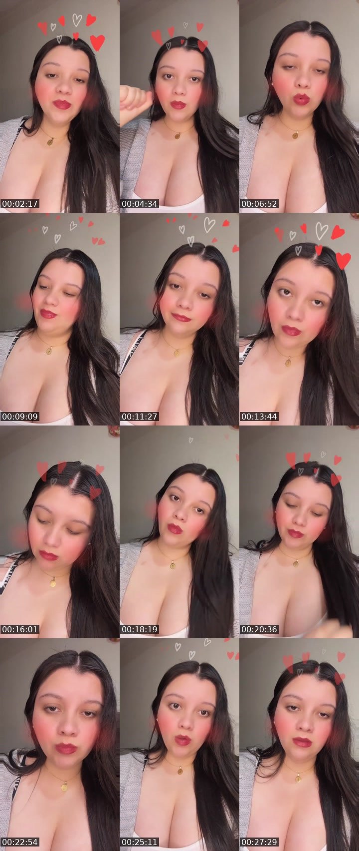 Contact-sheet preview of 🌸Melocotón's Liveme recording