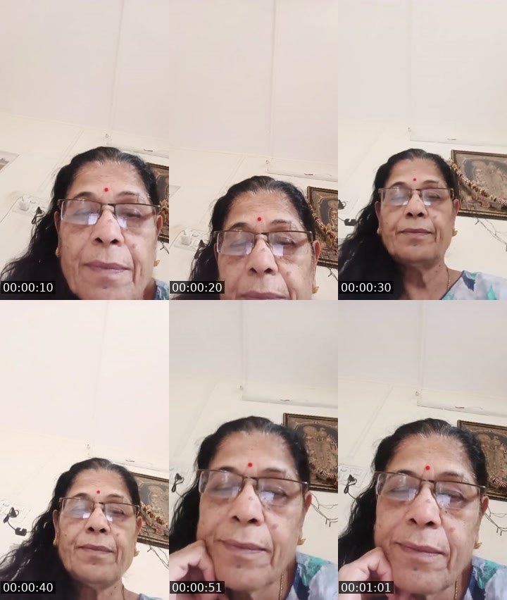 Contact-sheet preview of Kishori's Liveme recording