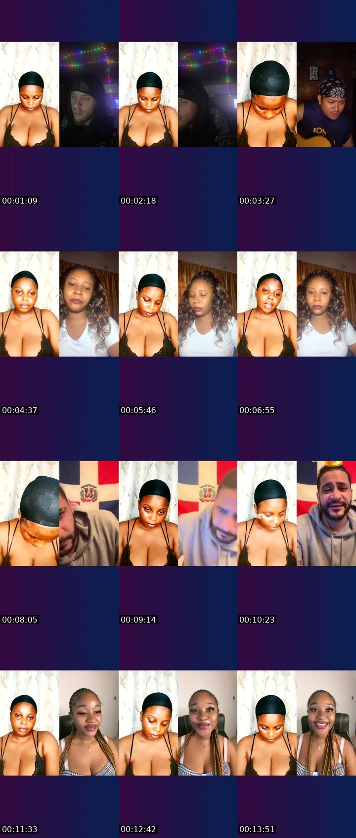 Contact-sheet preview of 🕊️CREAMY💜's Liveme recording