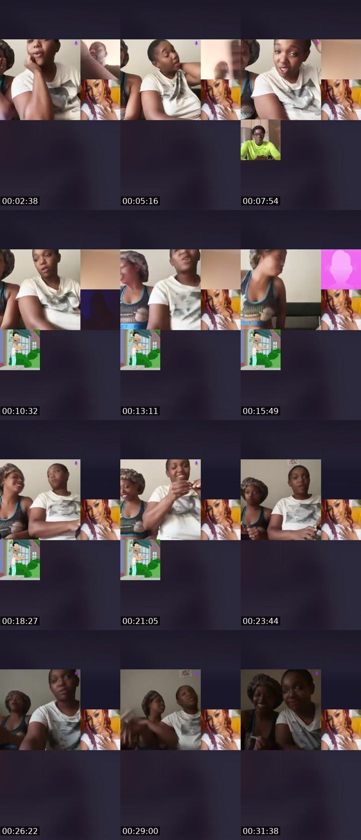 Contact-sheet preview of YoursTruly26's Liveme recording