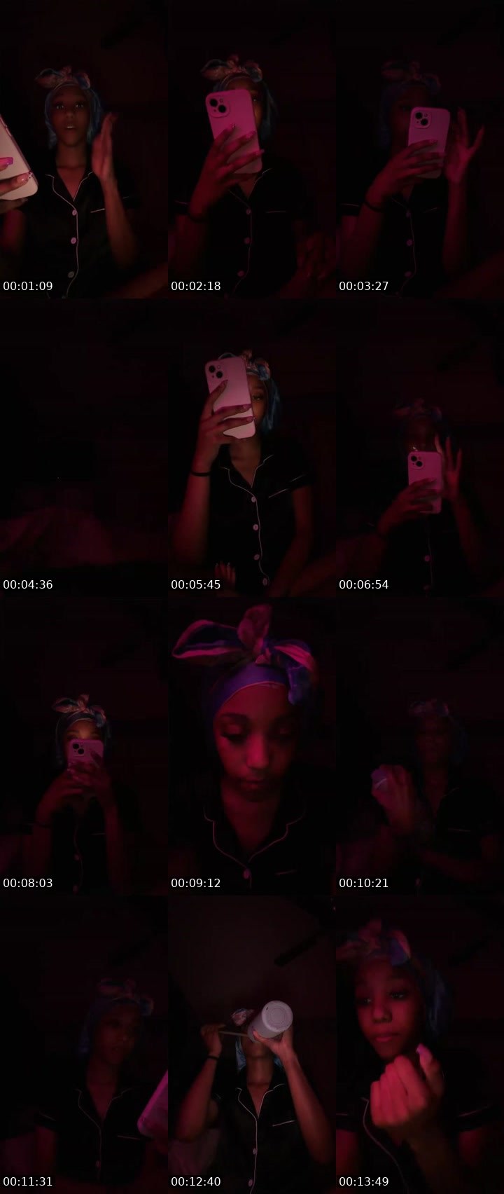Contact-sheet preview of chIoe's Liveme recording