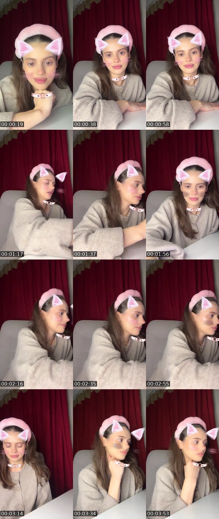 Contact-sheet preview of baby 🪐's Liveme recording
