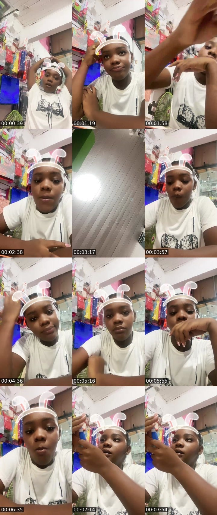 Contact-sheet preview of 🌐Kei Lop💸🖤's Liveme recording