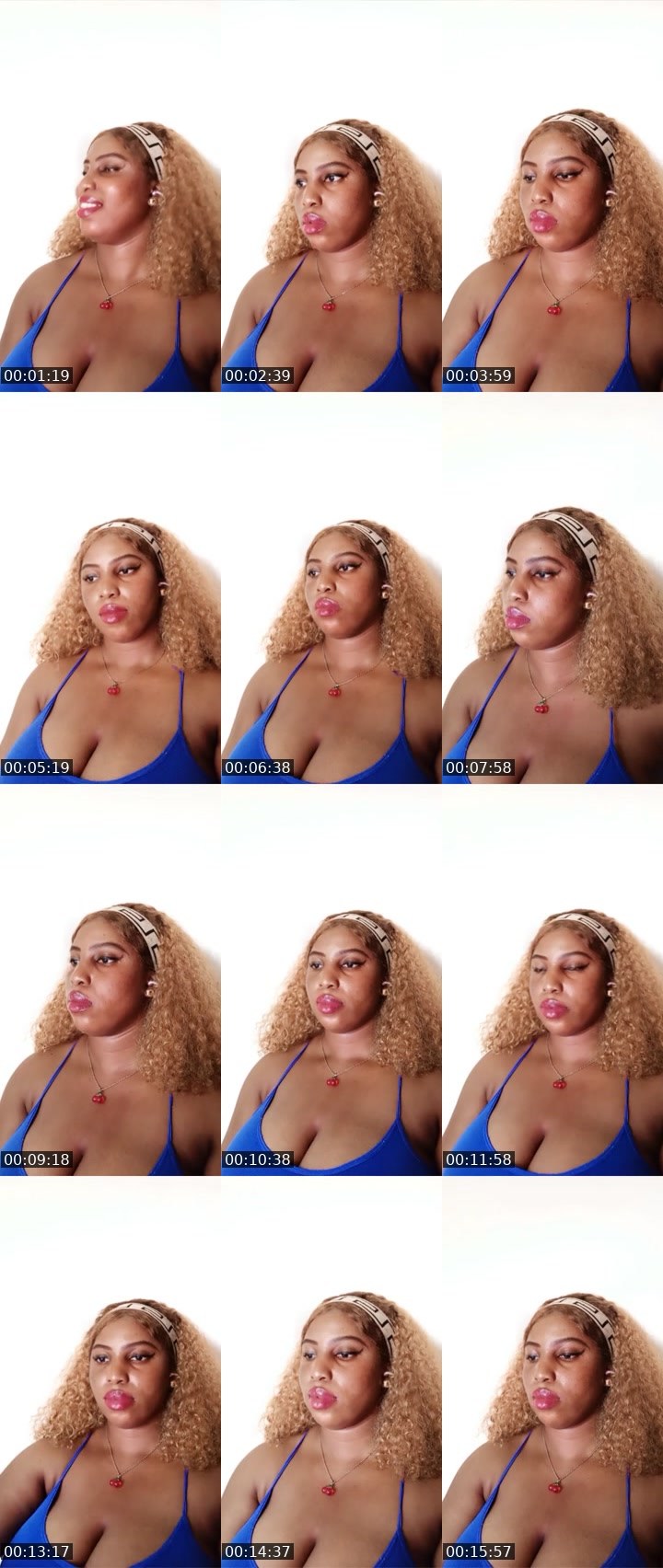 Contact-sheet preview of Caramel 🏦's Liveme recording