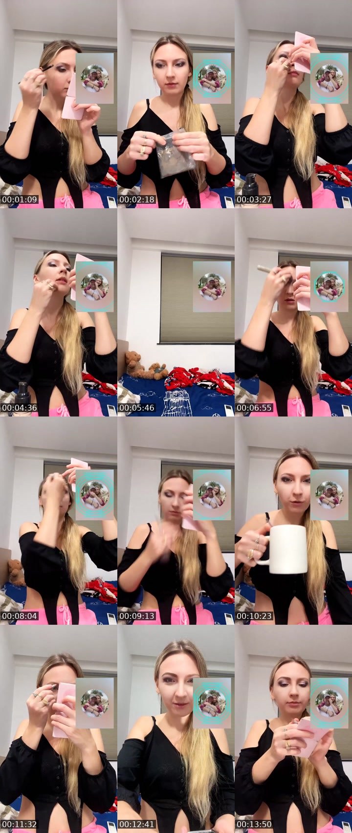 Contact-sheet preview of ♥️EvA🇷🇺's Liveme recording