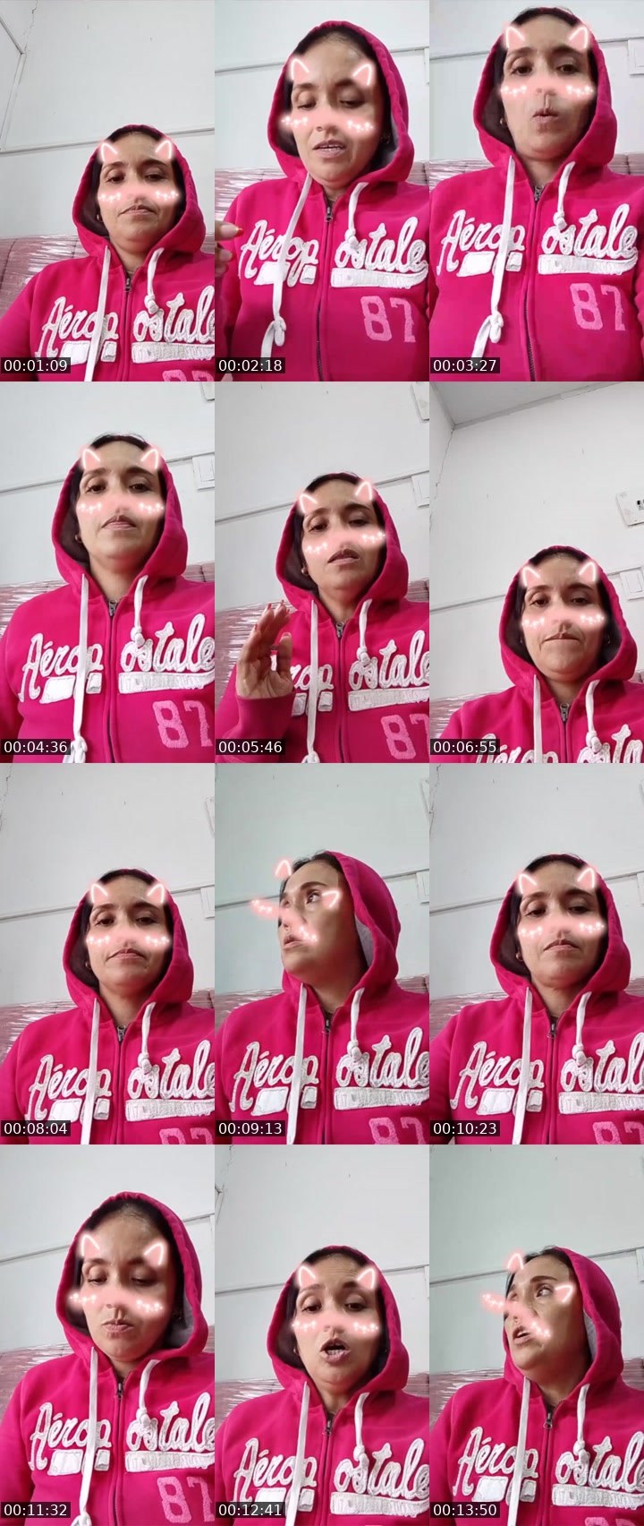 Contact-sheet preview of Danielita's Liveme recording