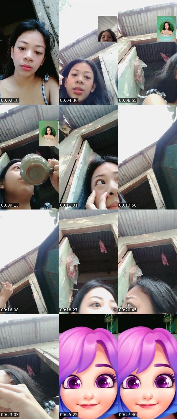 Contact-sheet preview of 👸Jaychel🐝's Liveme recording