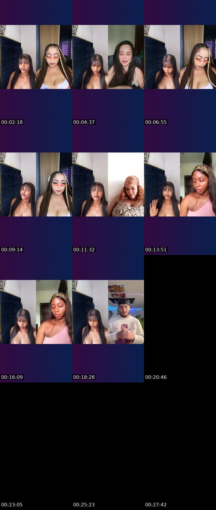 Contact-sheet preview of 🪽CAPRICORN🌟's Liveme recording