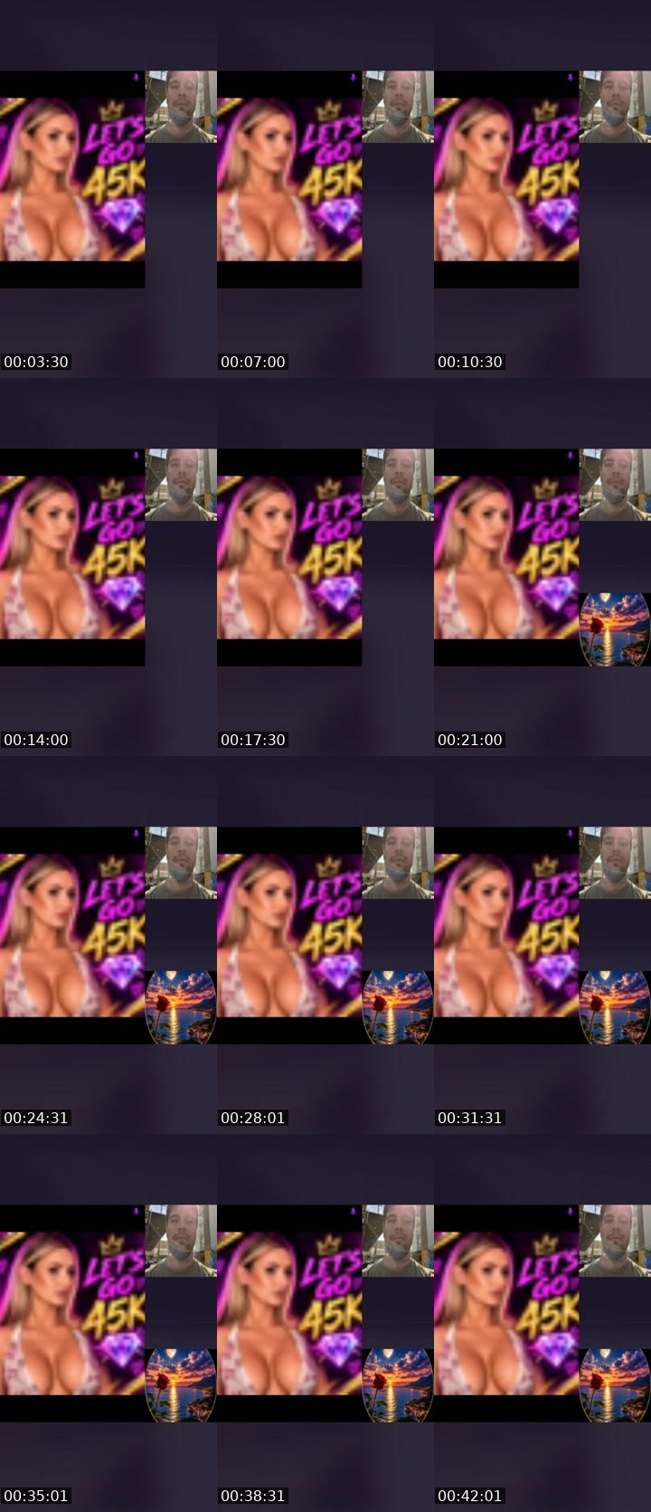 Contact-sheet preview of biamiau's Liveme recording