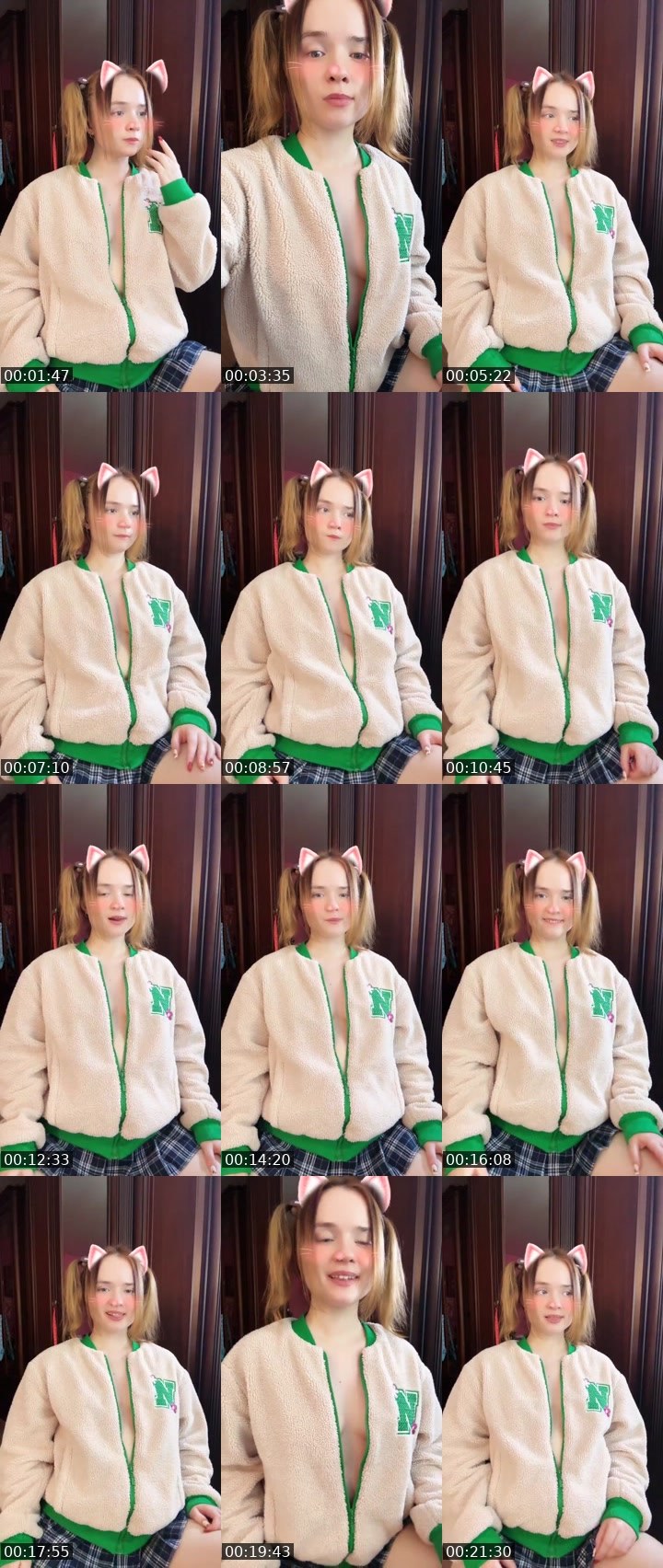 Contact-sheet preview of Tanya Oink-Oink's Liveme recording