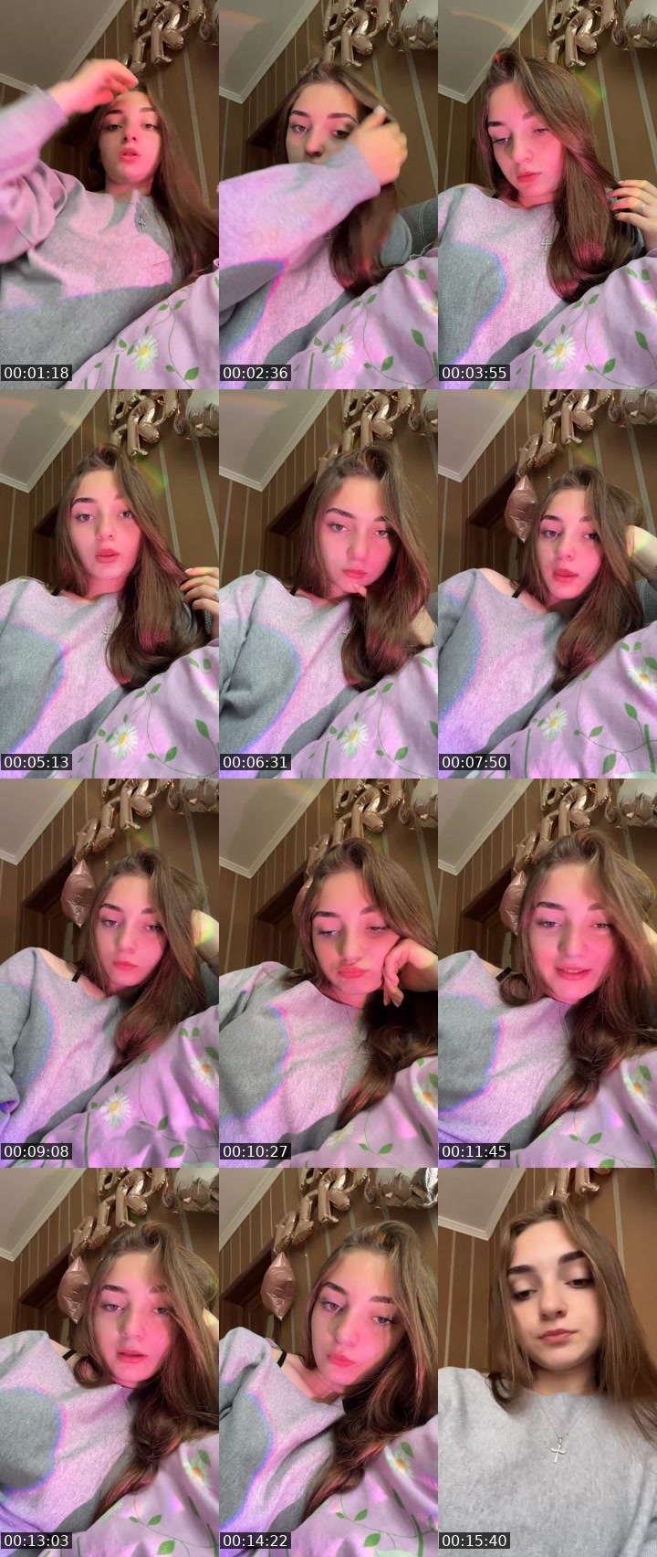 Contact-sheet preview of 𝐃𝐈𝐀𝐍𝐒𝐈𝐒 🐈‍⬛'s Liveme recording