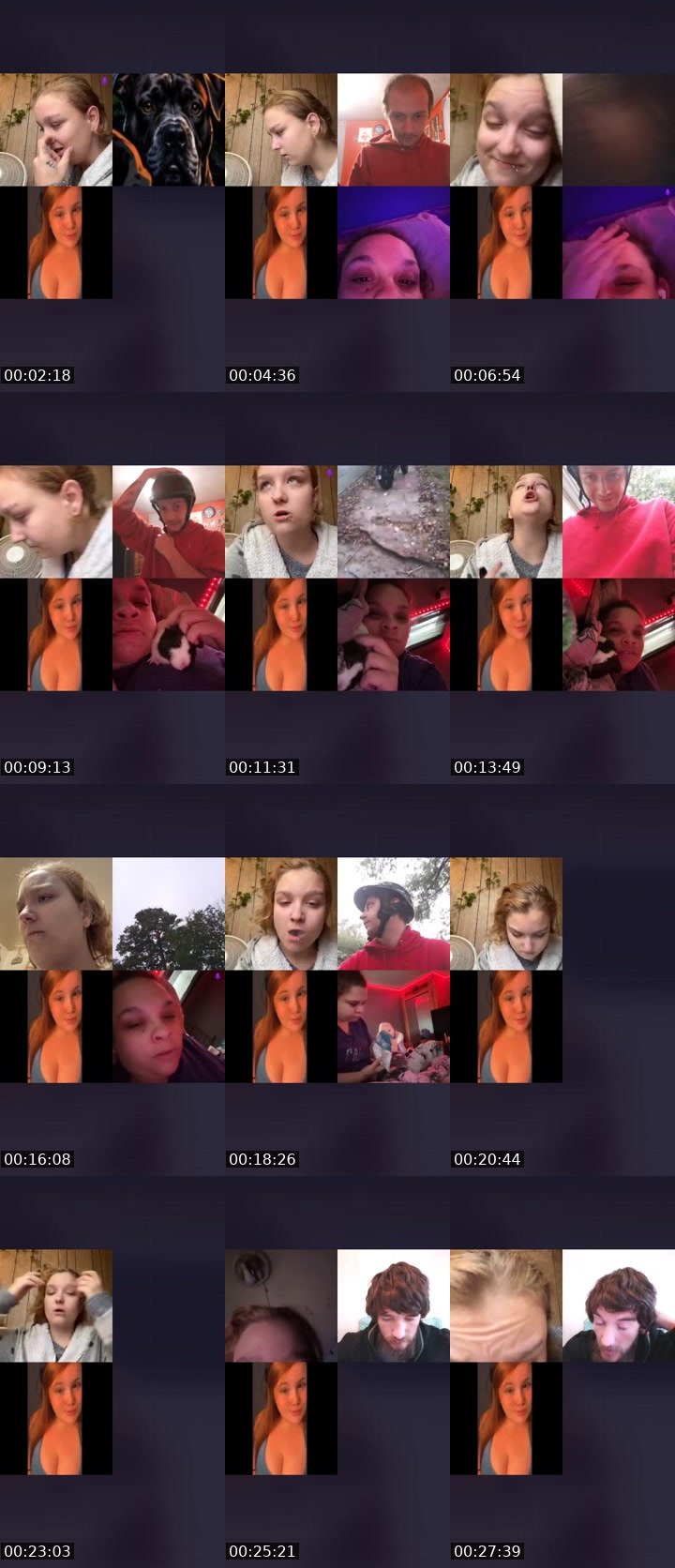 Contact-sheet preview of SpicyNuggyFafo𖠞₄₂₀'s Liveme recording