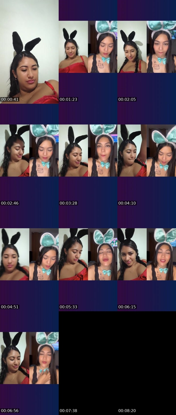 Contact-sheet preview of 🐝LUCIA💵🦈's Liveme recording