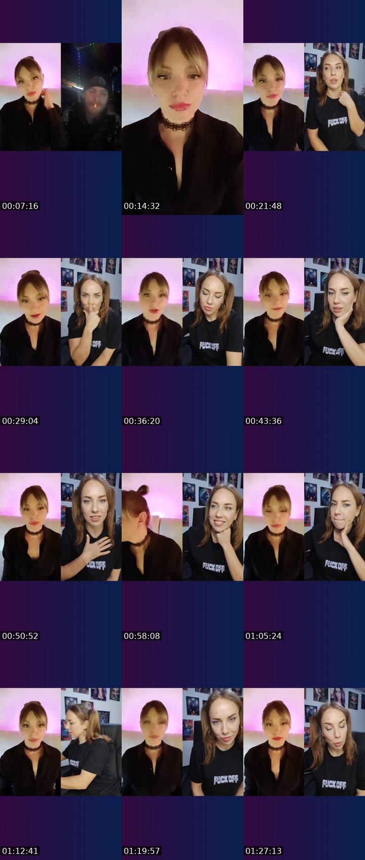 Contact-sheet preview of EVAgenia❤️🌍's Liveme recording