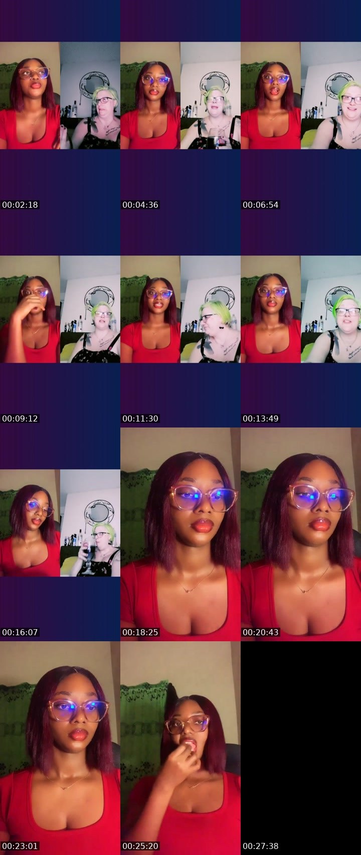 Contact-sheet preview of 23rdSept🅱️ee🐝😈's Liveme recording