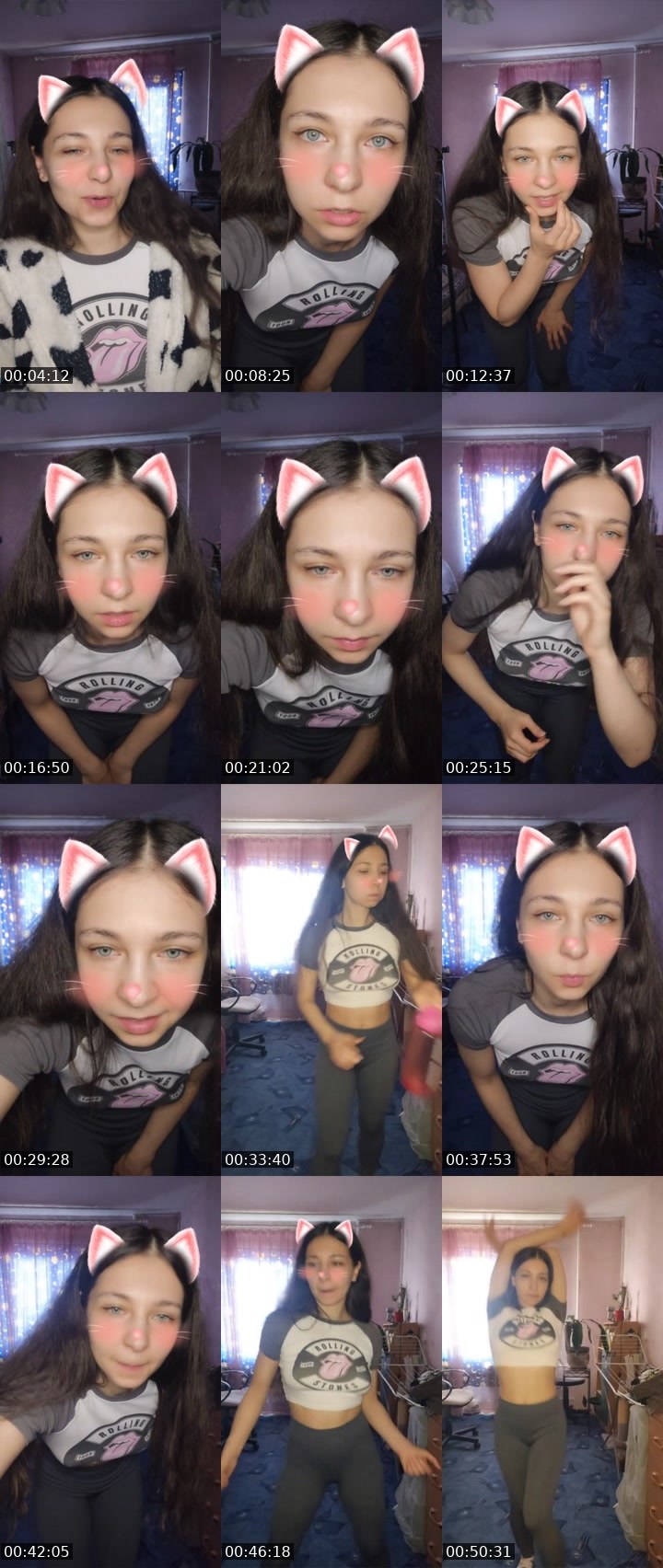 Contact-sheet preview of 💜 Petite Paposh's Liveme recording