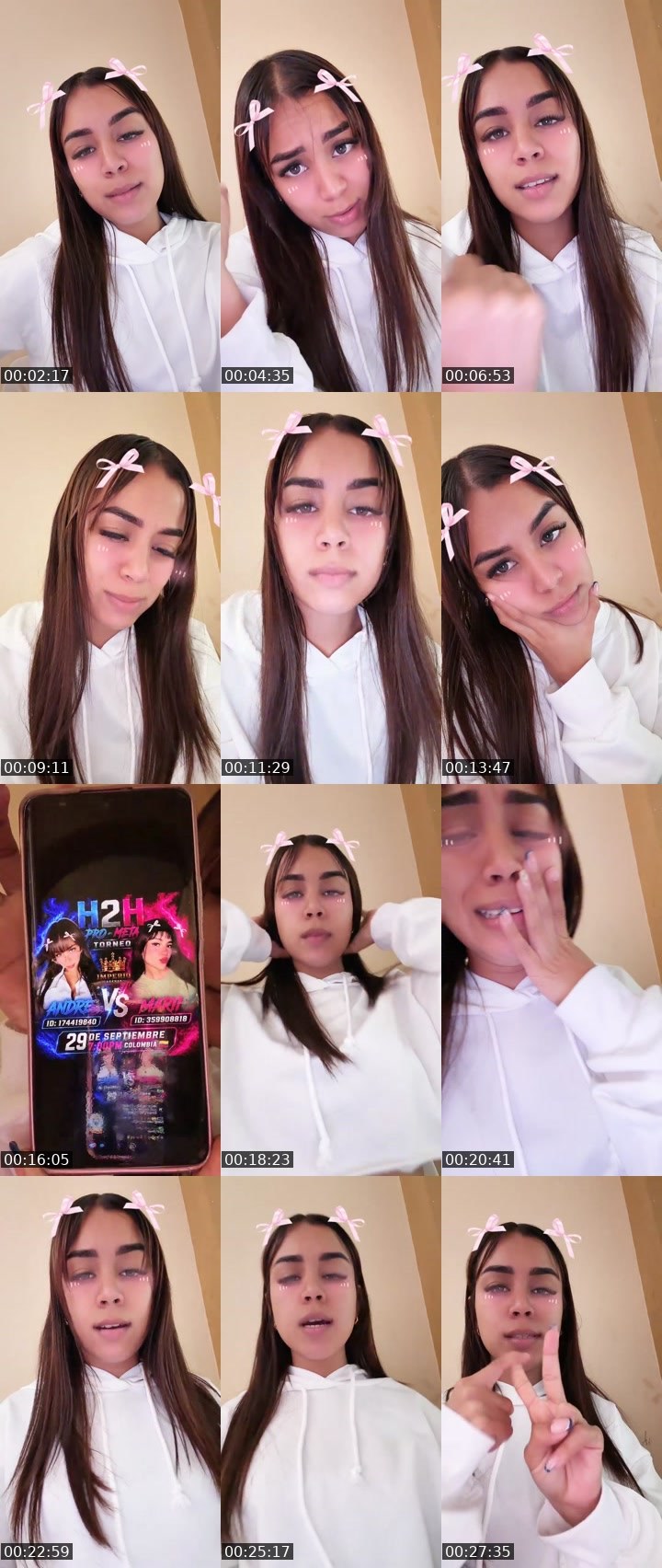 Contact-sheet preview of 🐦‍🔥⃝Andre 👑⃤🪽's Liveme recording