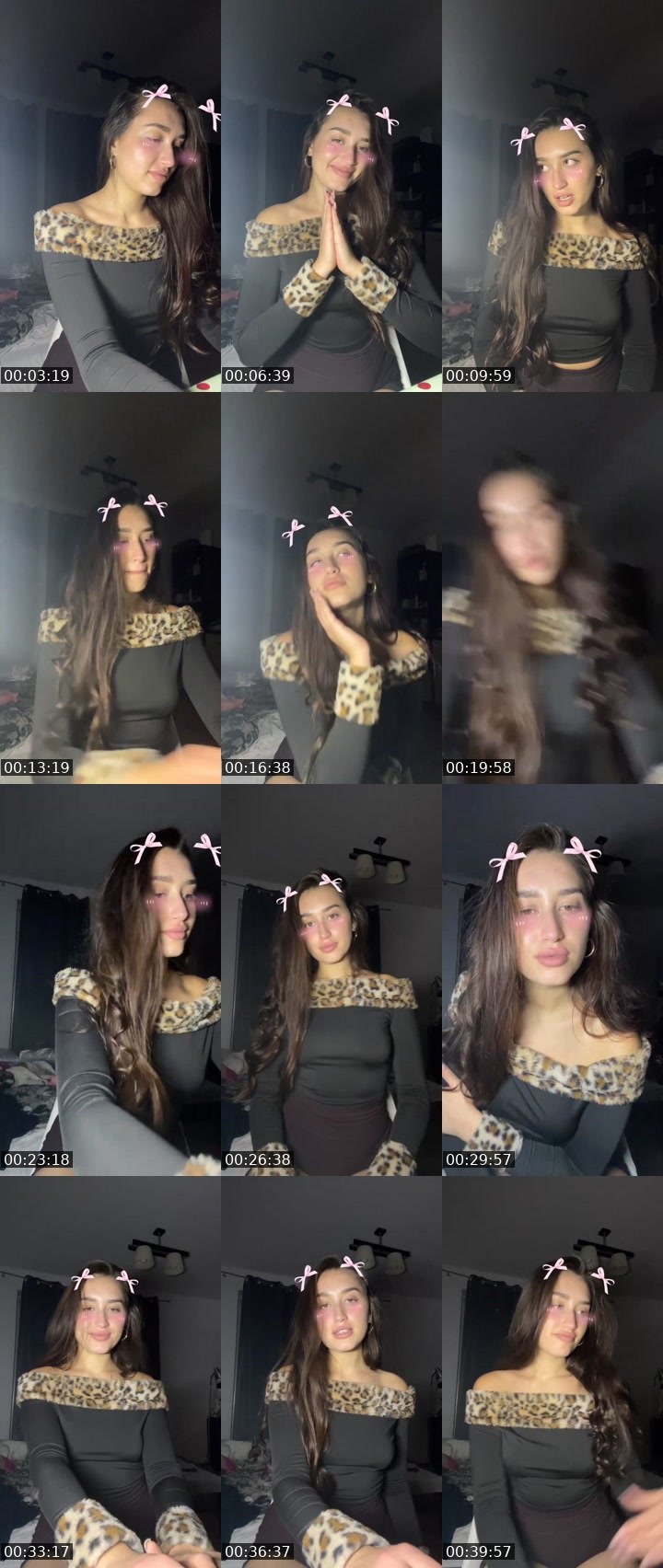 Contact-sheet preview of Sofiia🤍🌸's Liveme recording