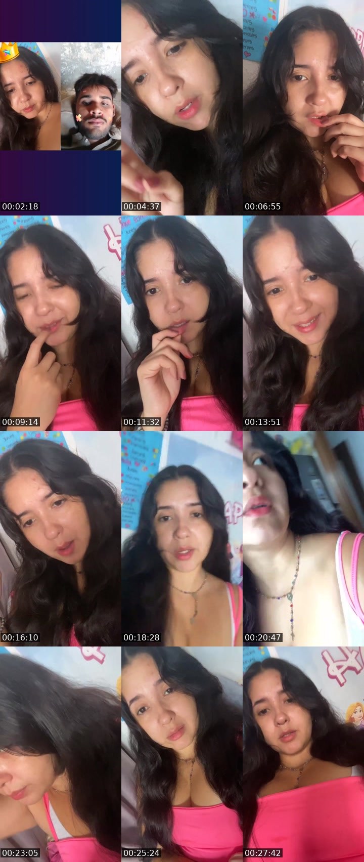 Contact-sheet preview of Valeeria's Liveme recording