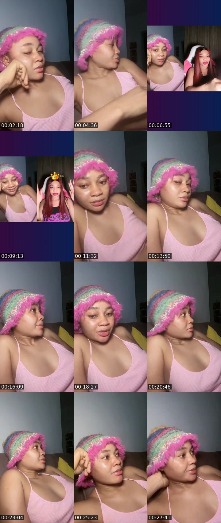 Contact-sheet preview of Bestgirl🤍's Liveme recording