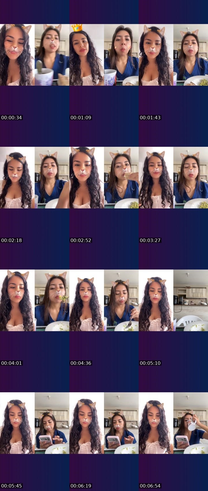 Contact-sheet preview of 🌐Paola🧸👻♥️'s Liveme recording
