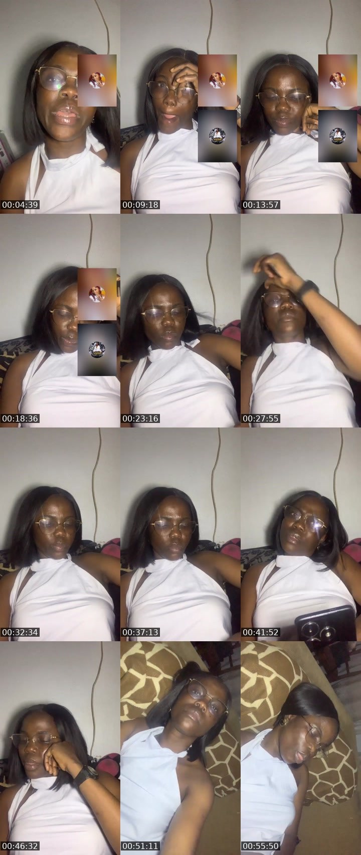Contact-sheet preview of 😈🛸SHANTELGOLD😈🍭's Liveme recording