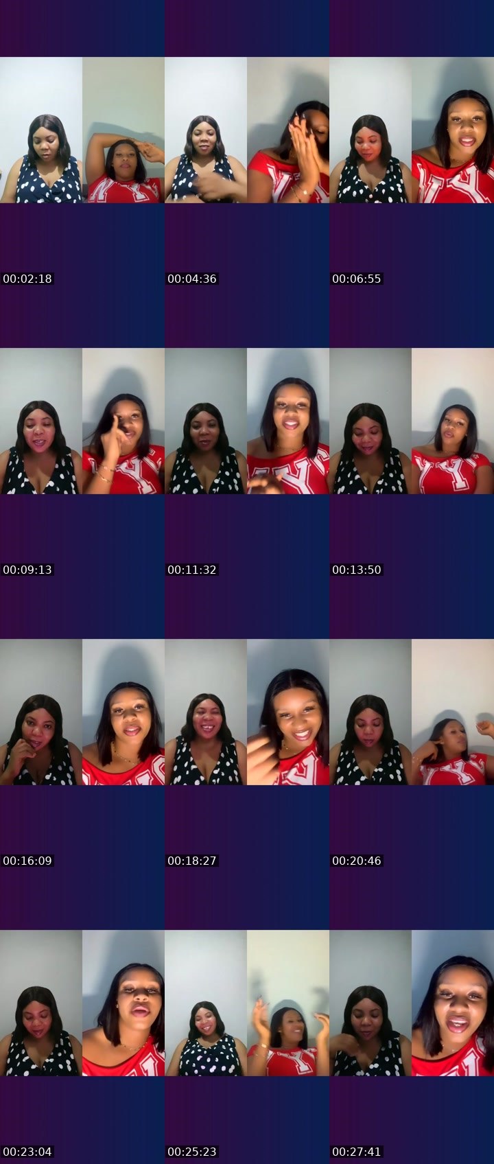 Contact-sheet preview of 🅰️my Lilly🍭🩷🌹's Liveme recording