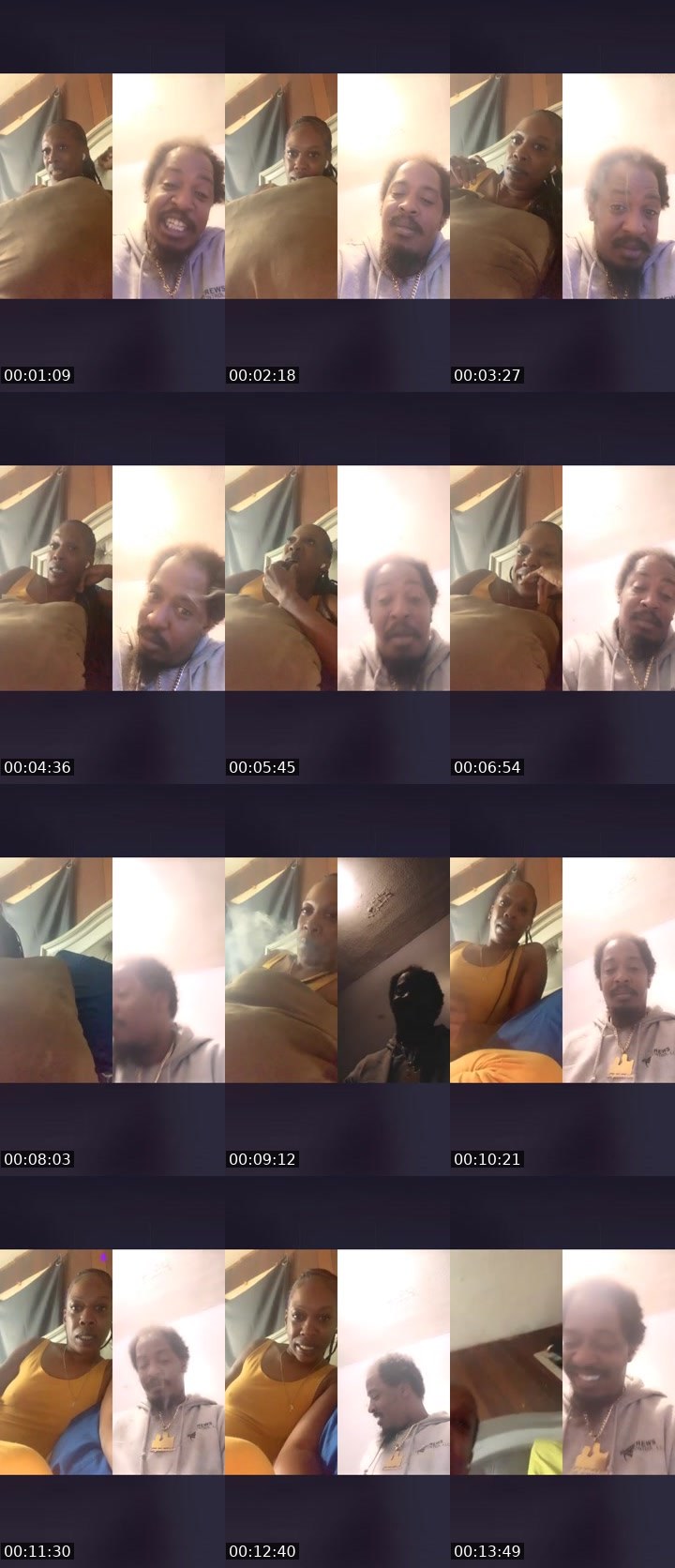 Contact-sheet preview of SLIMM💙DGAF💙THICC's Liveme recording