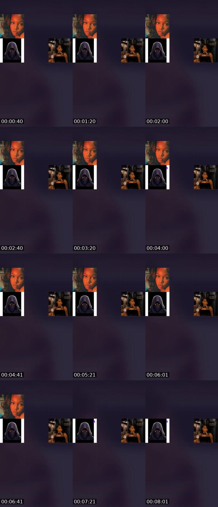 Contact-sheet preview of Kaya😍's Liveme recording