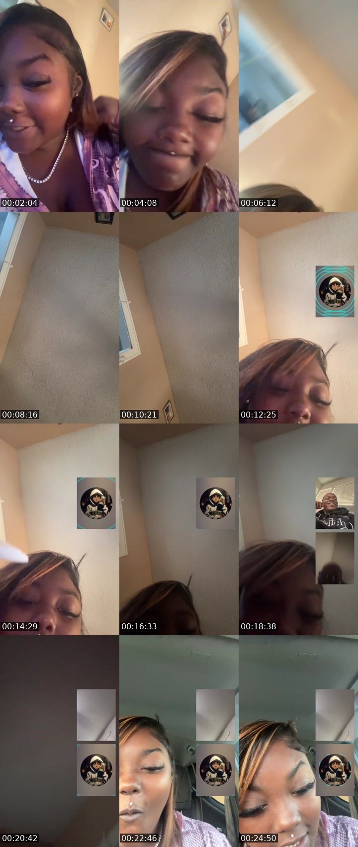 Contact-sheet preview of Leahboo🐞's Liveme recording
