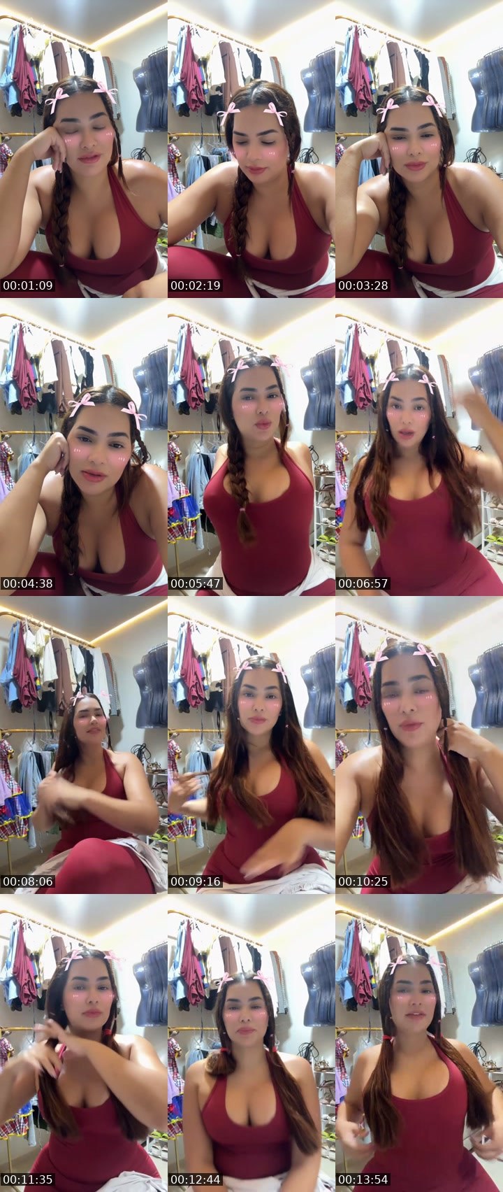 Contact-sheet preview of 🍭Mel🍭 15k's Liveme recording