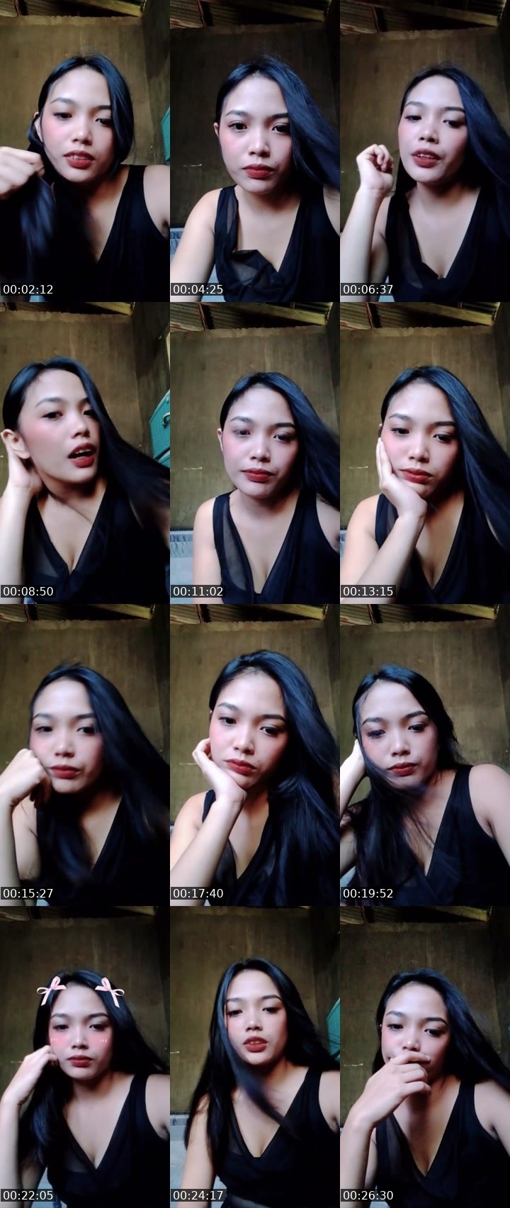 Contact-sheet preview of 👸 kaori 🐉's Liveme recording