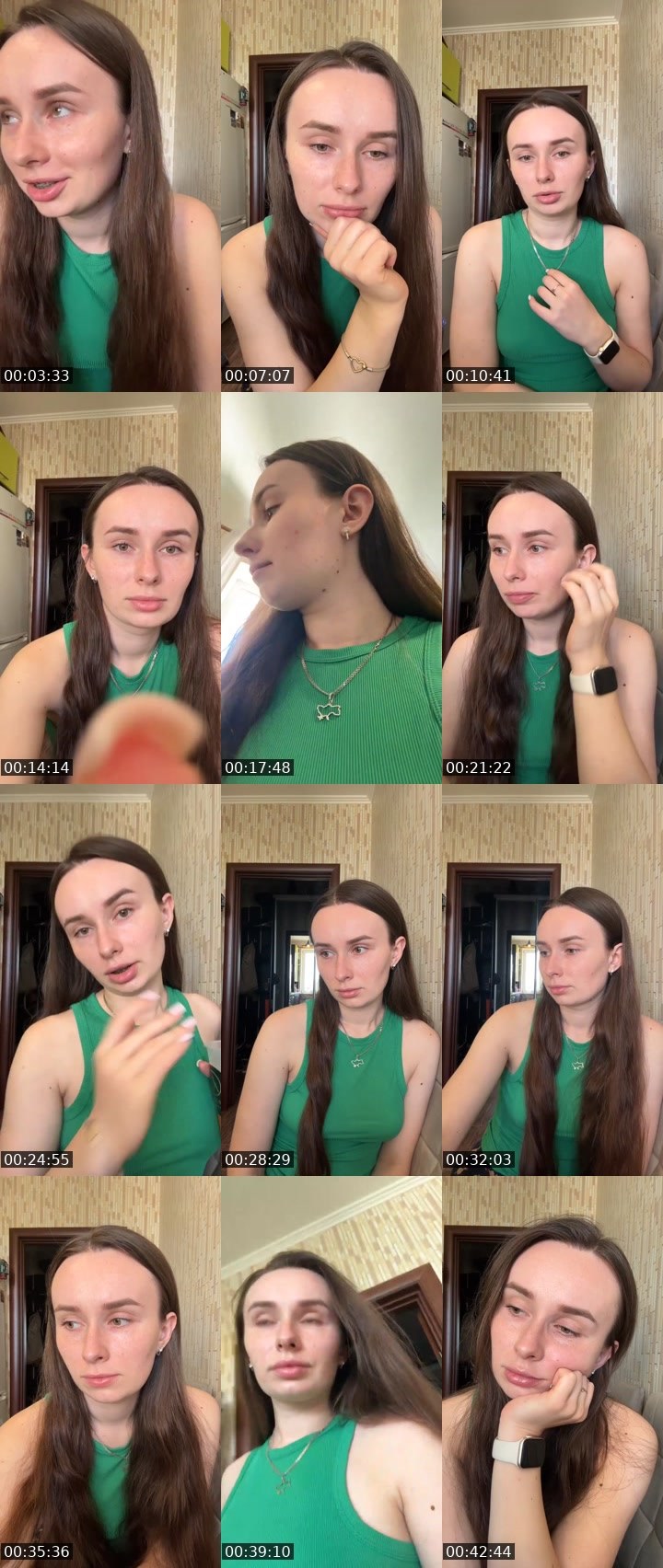 Contact-sheet preview of SANDRA🥰's Liveme recording