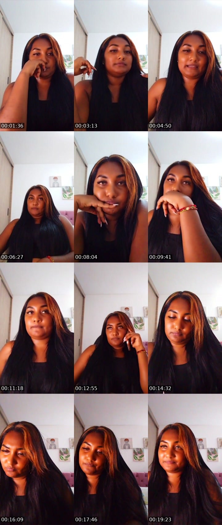 Contact-sheet preview of queenofsheba's Liveme recording