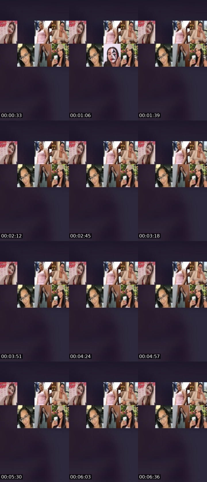 Contact-sheet preview of 🌈♦️veneno🛡's Liveme recording