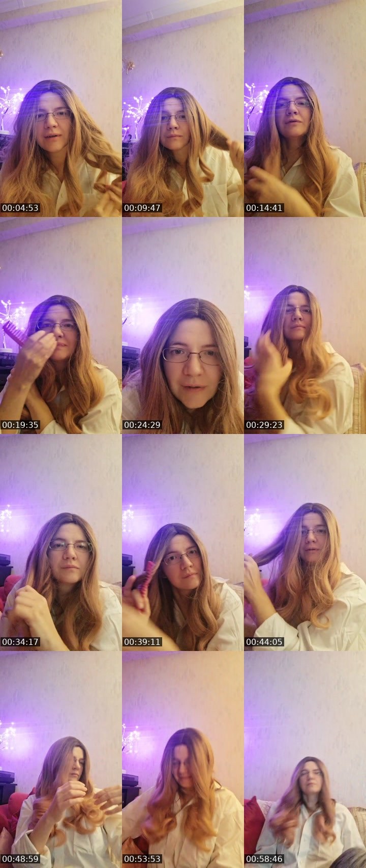 Contact-sheet preview of Selena Lyra's Liveme recording